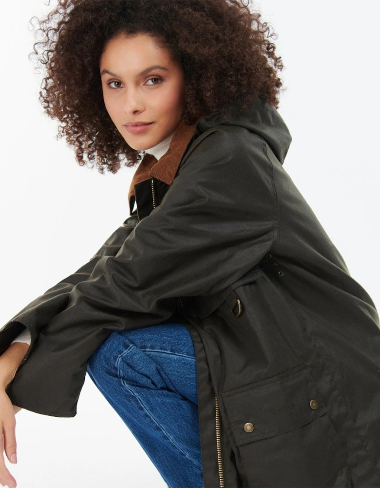 Highclere Womens Wax Jacket - Olive