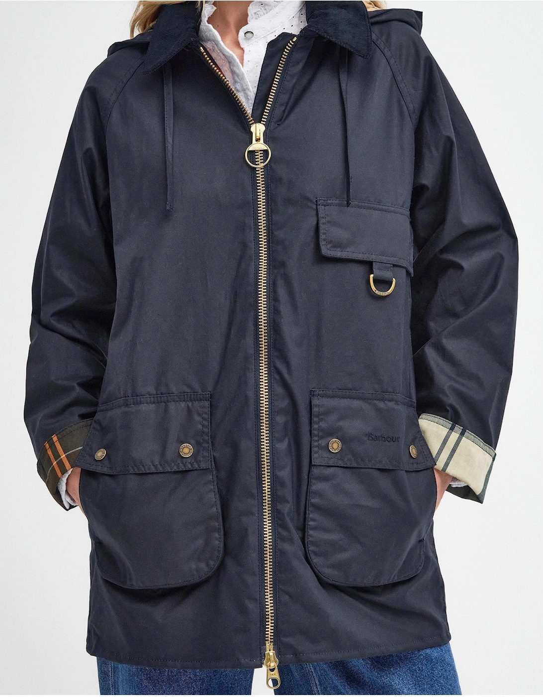 Highclere Womens Wax Jacket - Navy