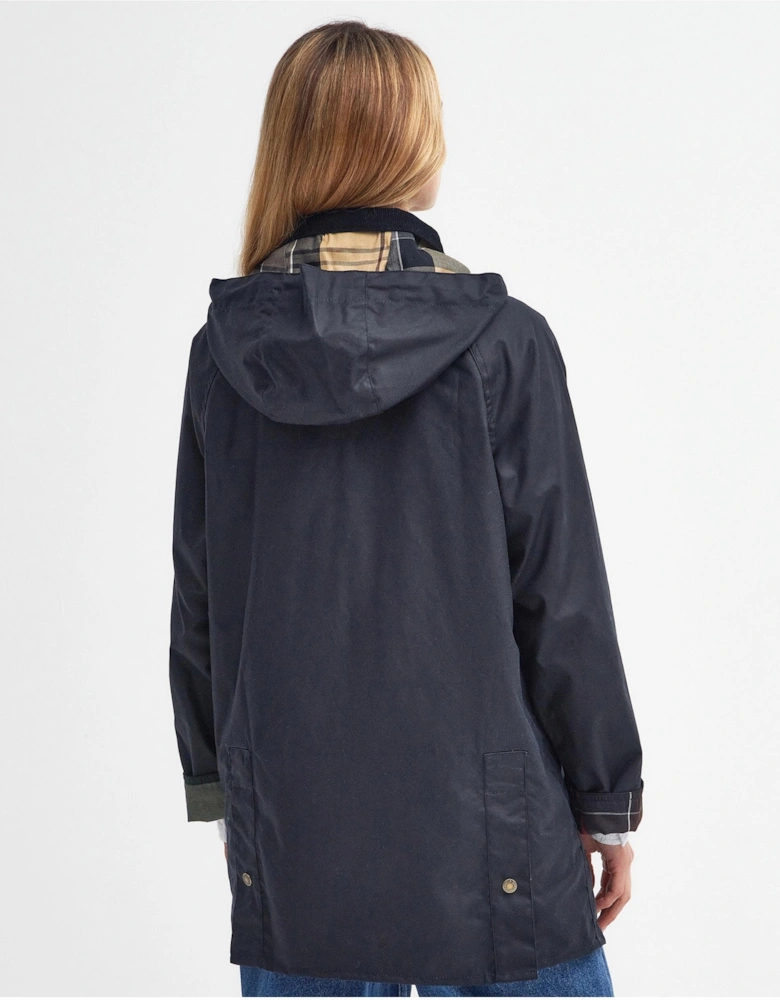 Highclere Womens Wax Jacket - Navy