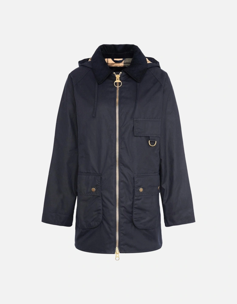 Highclere Womens Wax Jacket - Navy
