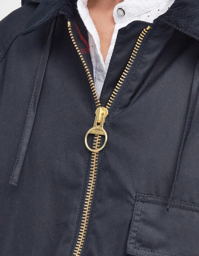 Highclere Womens Wax Jacket - Navy