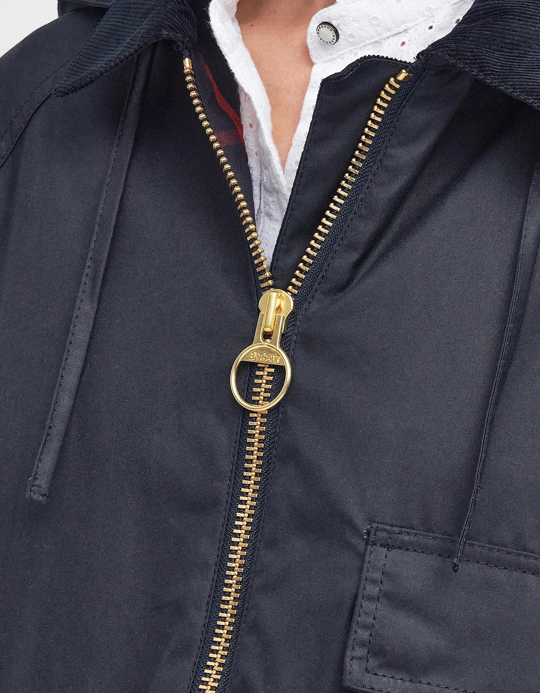 Highclere Womens Wax Jacket - Navy