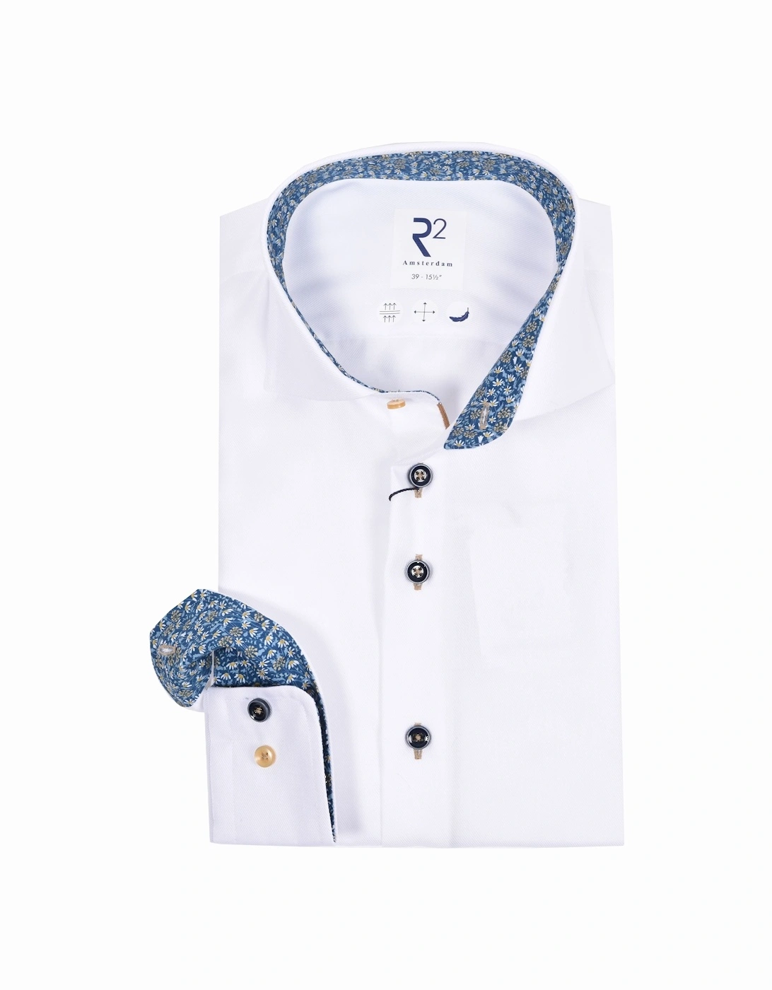 Long Sleeved Cut Away Collar Shirt White, 4 of 3
