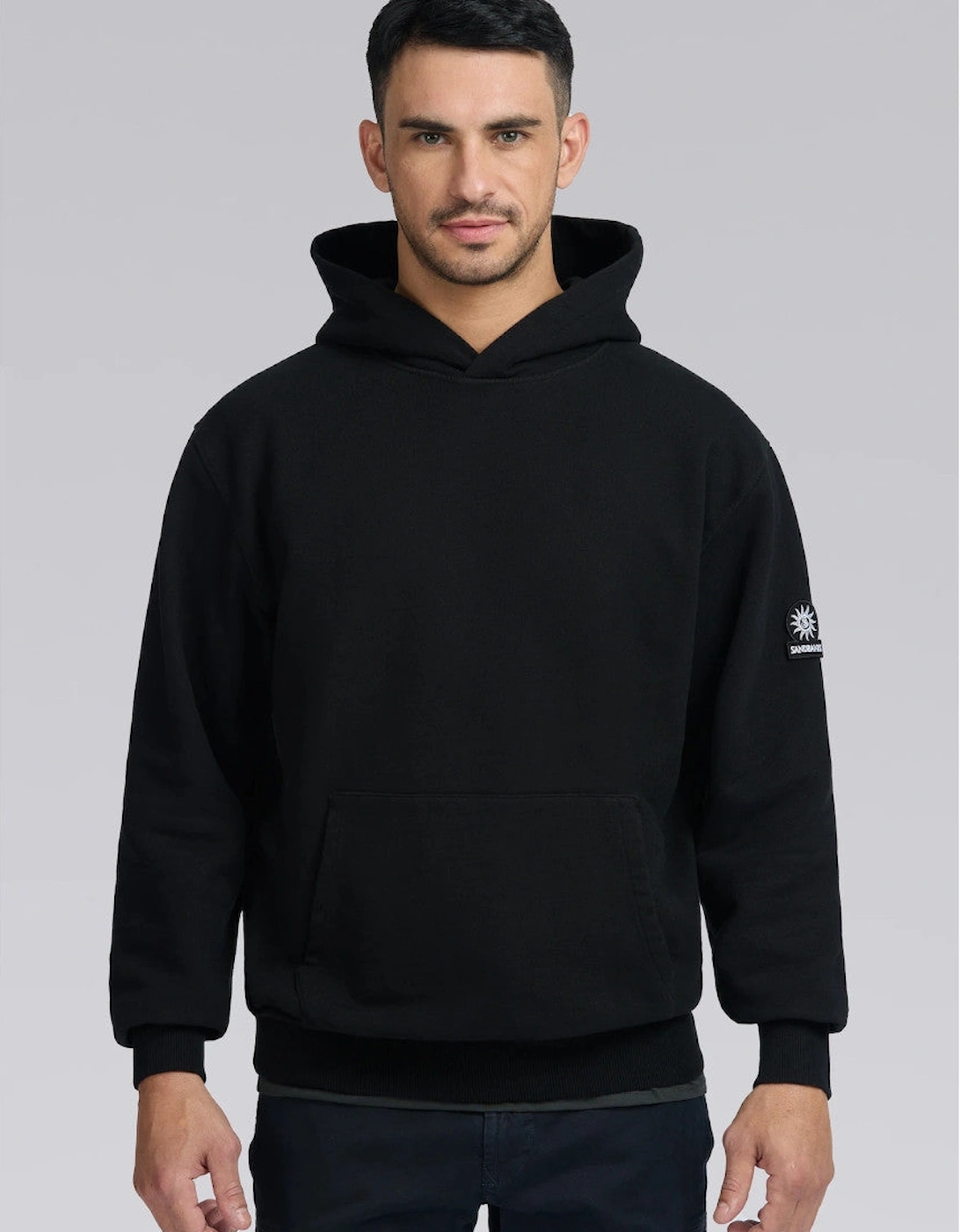 Badge Logo Hoody Black