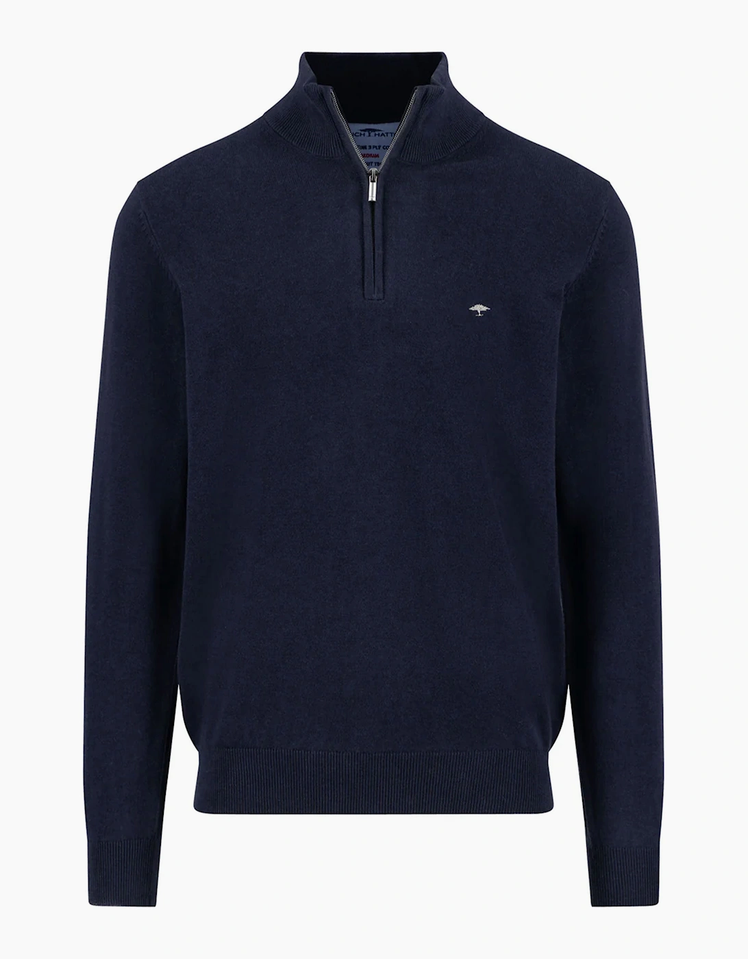Men's Fynch-Hatton Half Zip Knitwear Navy - Size: 44