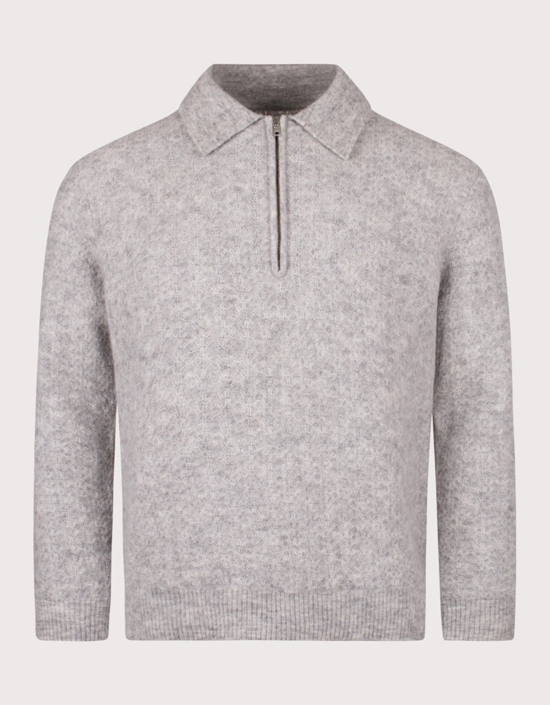 Alfie Quarter Zip Polo Sweatshirt