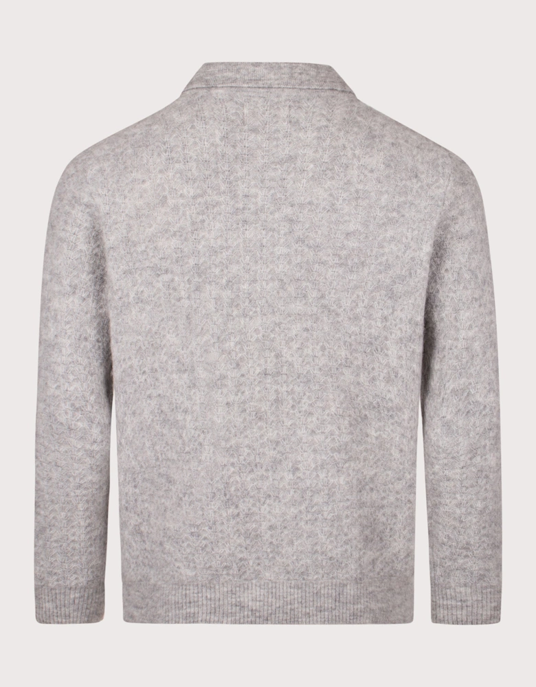 Alfie Quarter Zip Polo Sweatshirt