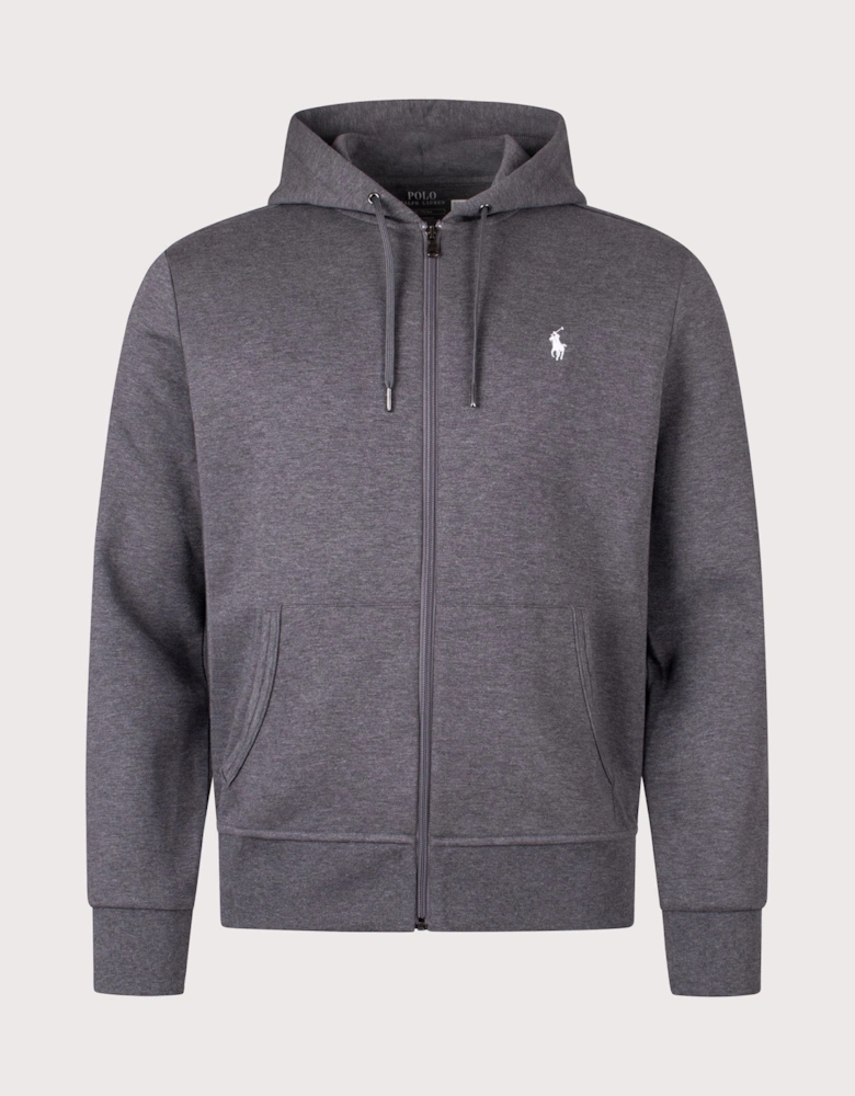 Zip Through Double Knit Hoodie