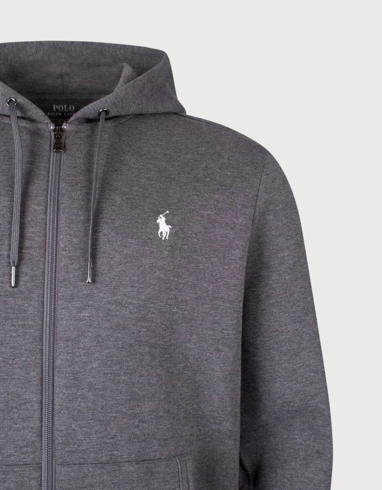 Zip Through Double Knit Hoodie