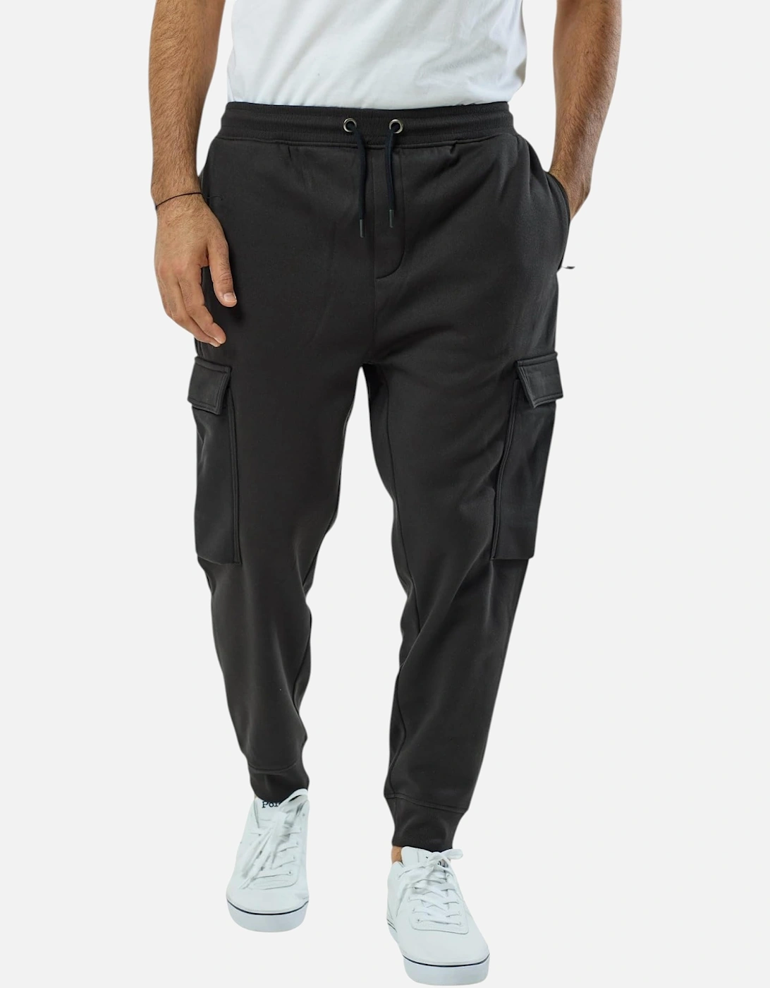 Mens Cargo Joggers Zip Pockets Fleece Gym Trousers Cotton Bottom Track Pants New, 8 of 7
