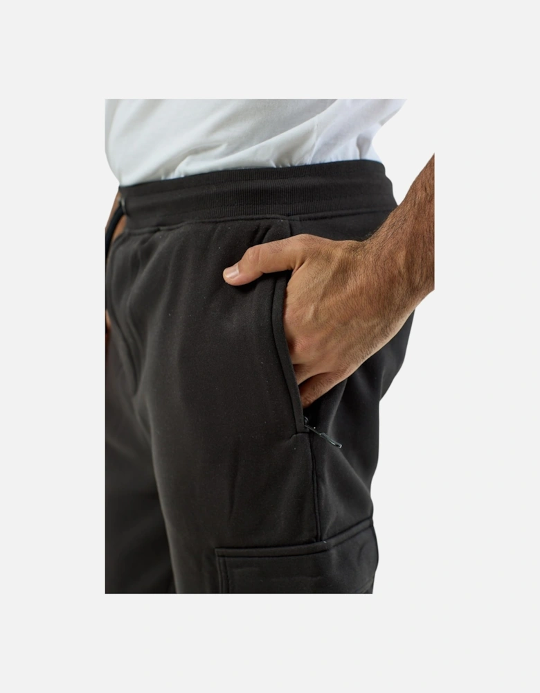Mens Cargo Joggers Zip Pockets Fleece Gym Trousers Cotton Bottom Track Pants New