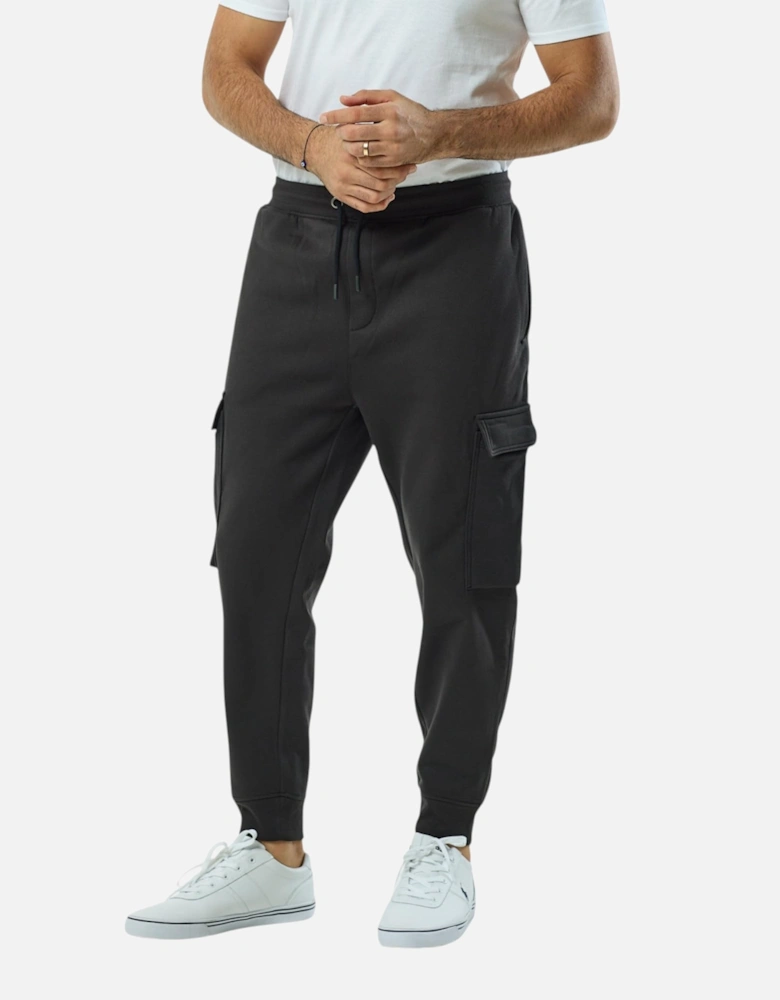 Mens Cargo Joggers Zip Pockets Fleece Gym Trousers Cotton Bottom Track Pants New