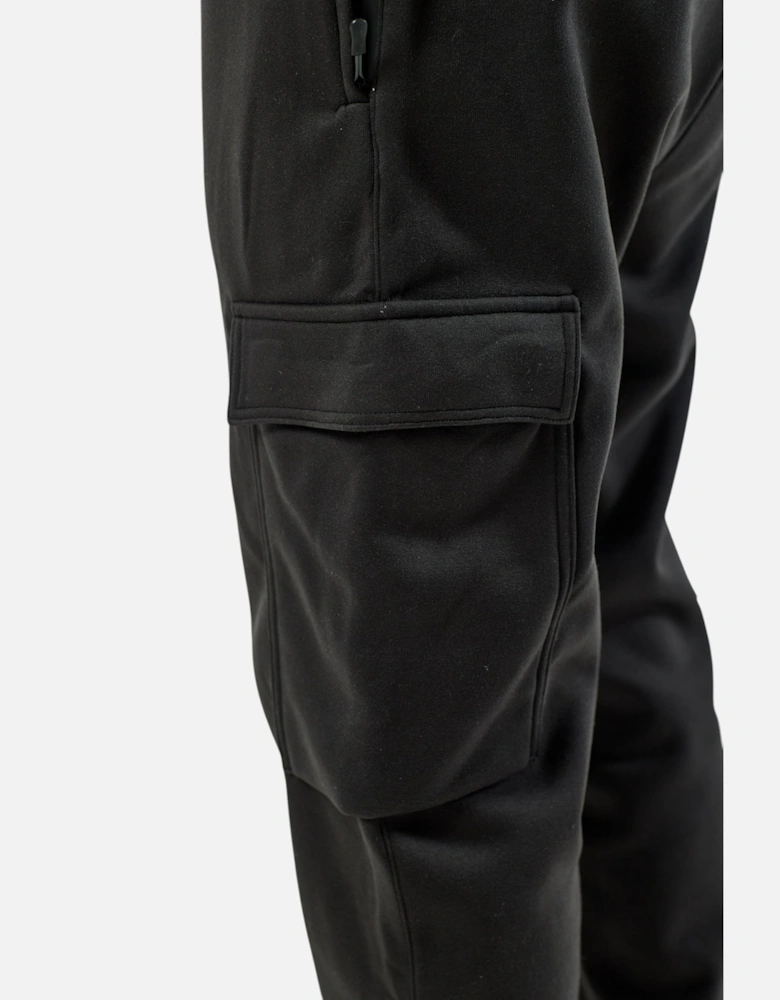 Mens Cargo Joggers Zip Pockets Fleece Gym Trousers Cotton Bottom Track Pants New