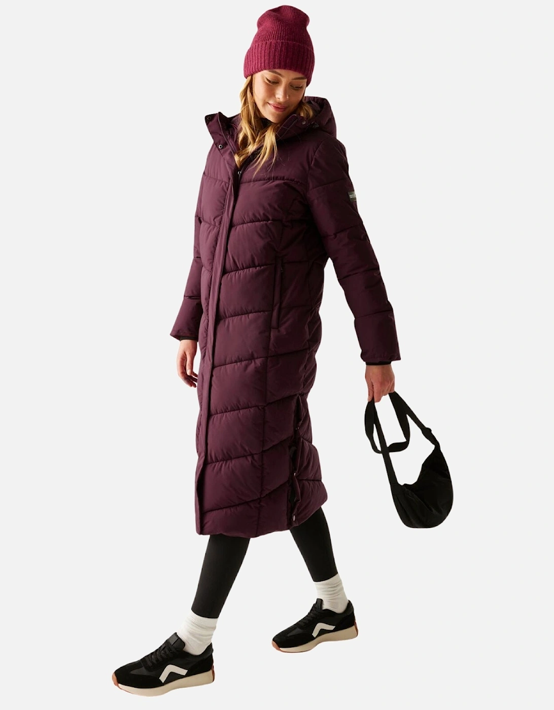 Womens Eloria Water Repellent Longline Padded Jacket, 2 of 1