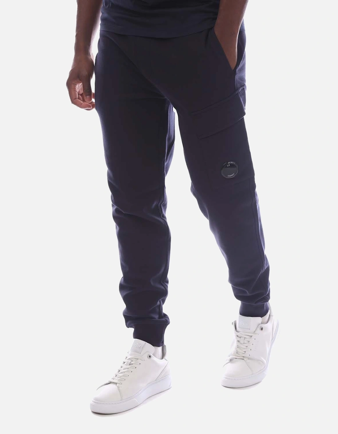Diagonal Raised Fleece Lens Sweatpants