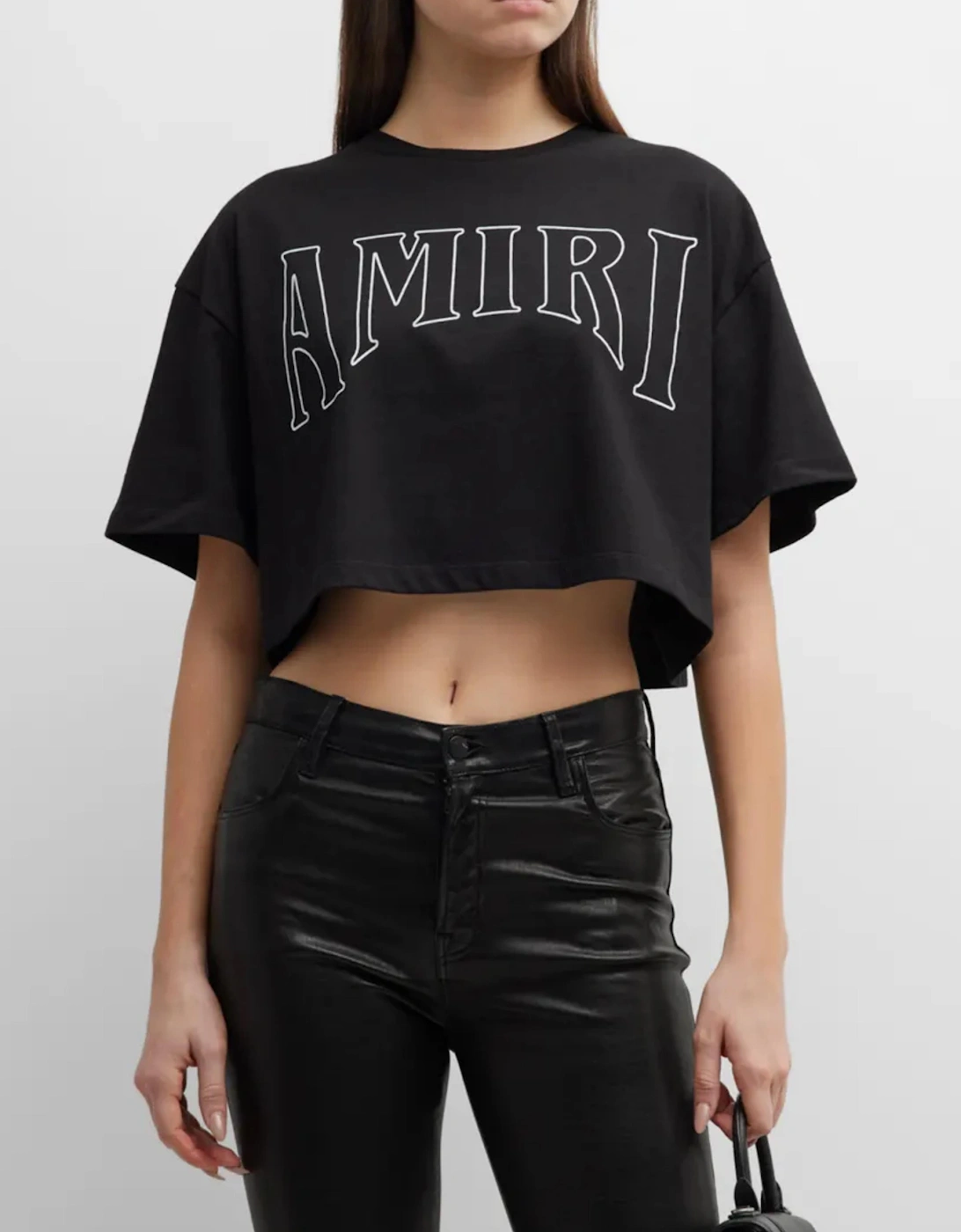 WOMENS SUN CROPPED TEE BLACK
