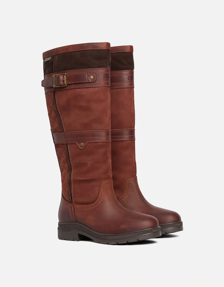Beaconsfield Womens Tall Boot - Mahogony/Choc Nubuck