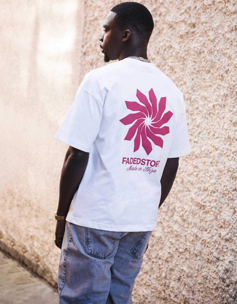 Relaxed Fit Tribal Flower T-Shirt
