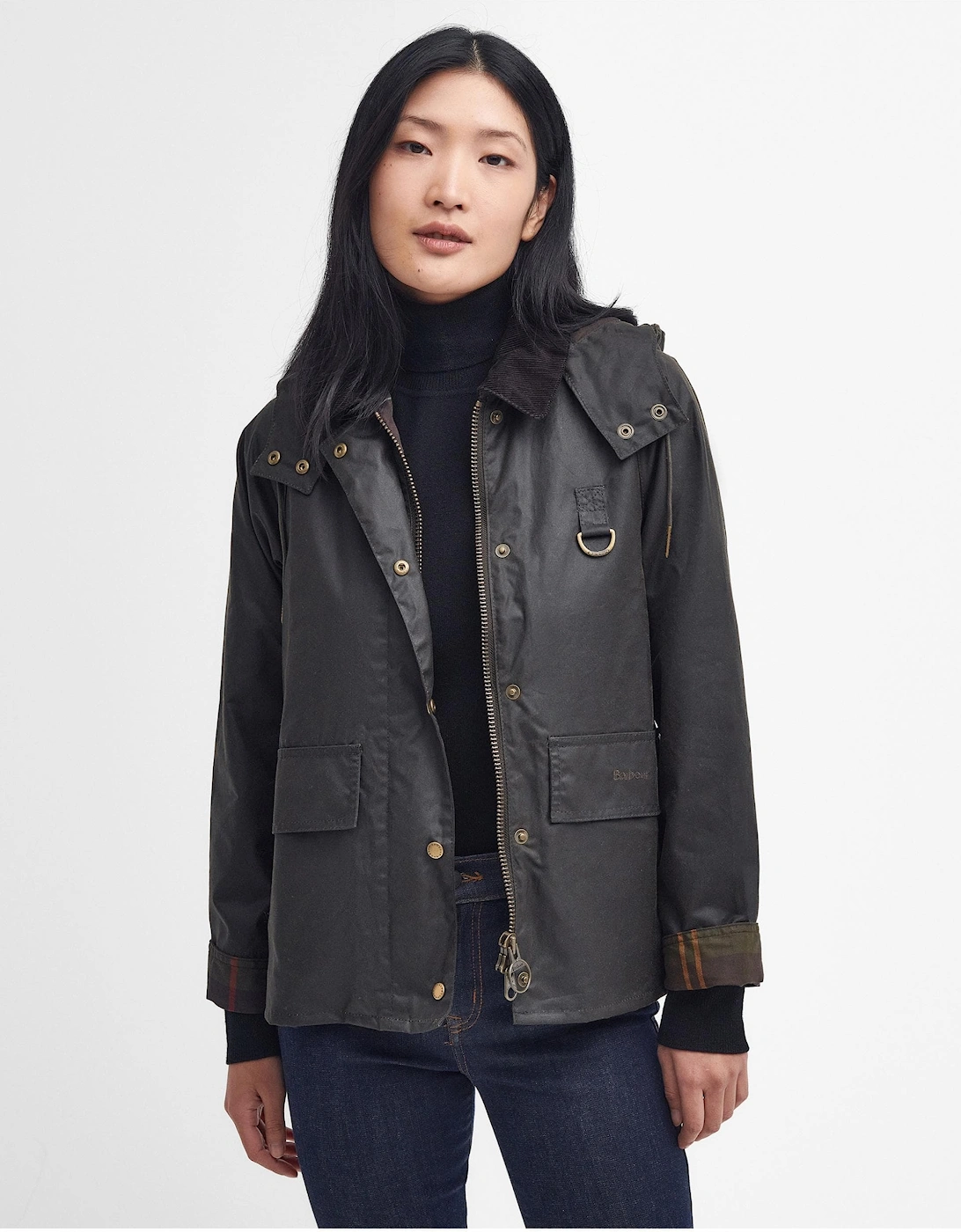 Avon Wax Womens Jacket - Olive/Classic, 10 of 9