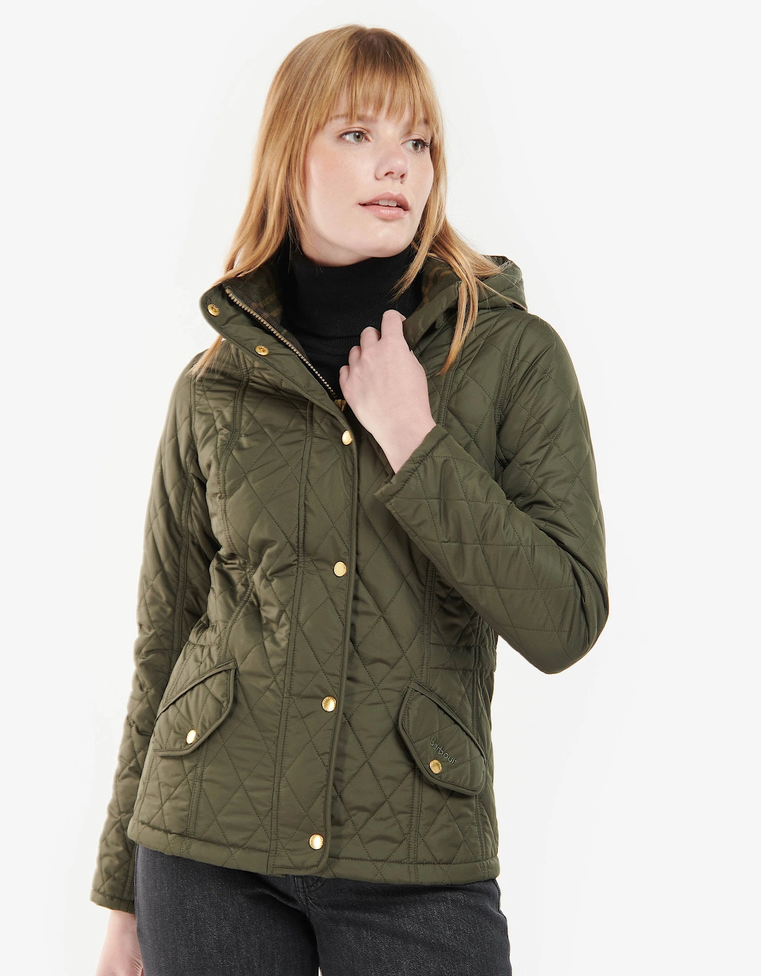 Millfire Quilted Womens Jacket - Olive/Classic, 9 of 8