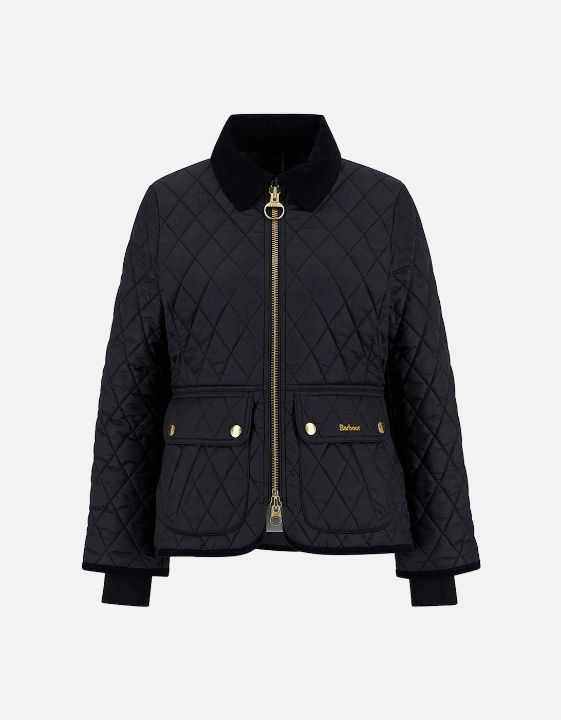 Fitted Beadnell Womens Quilted Jacket - Black/Classic, 2 of 1