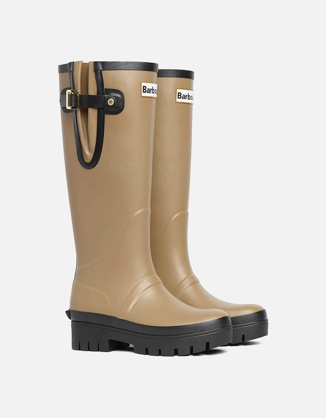 Leighton Womens Tall Wellies - Military Brown/Black, 3 of 2