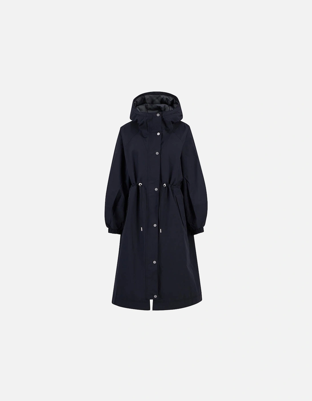 Women's Barbour Sidney Womens Waterproof Parka - Black/Onyx Tartan - Size: 10