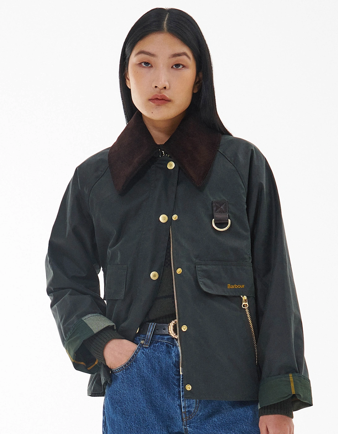 Catton Womens Wax Jacket - Sage/Ancient, 8 of 7