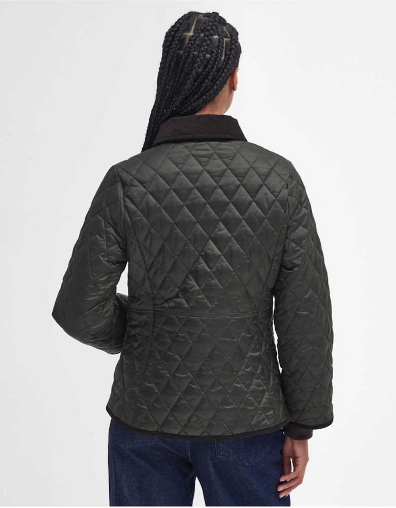 Fitted Beadnell Womens Quilted Jacket - Sage/Ancient