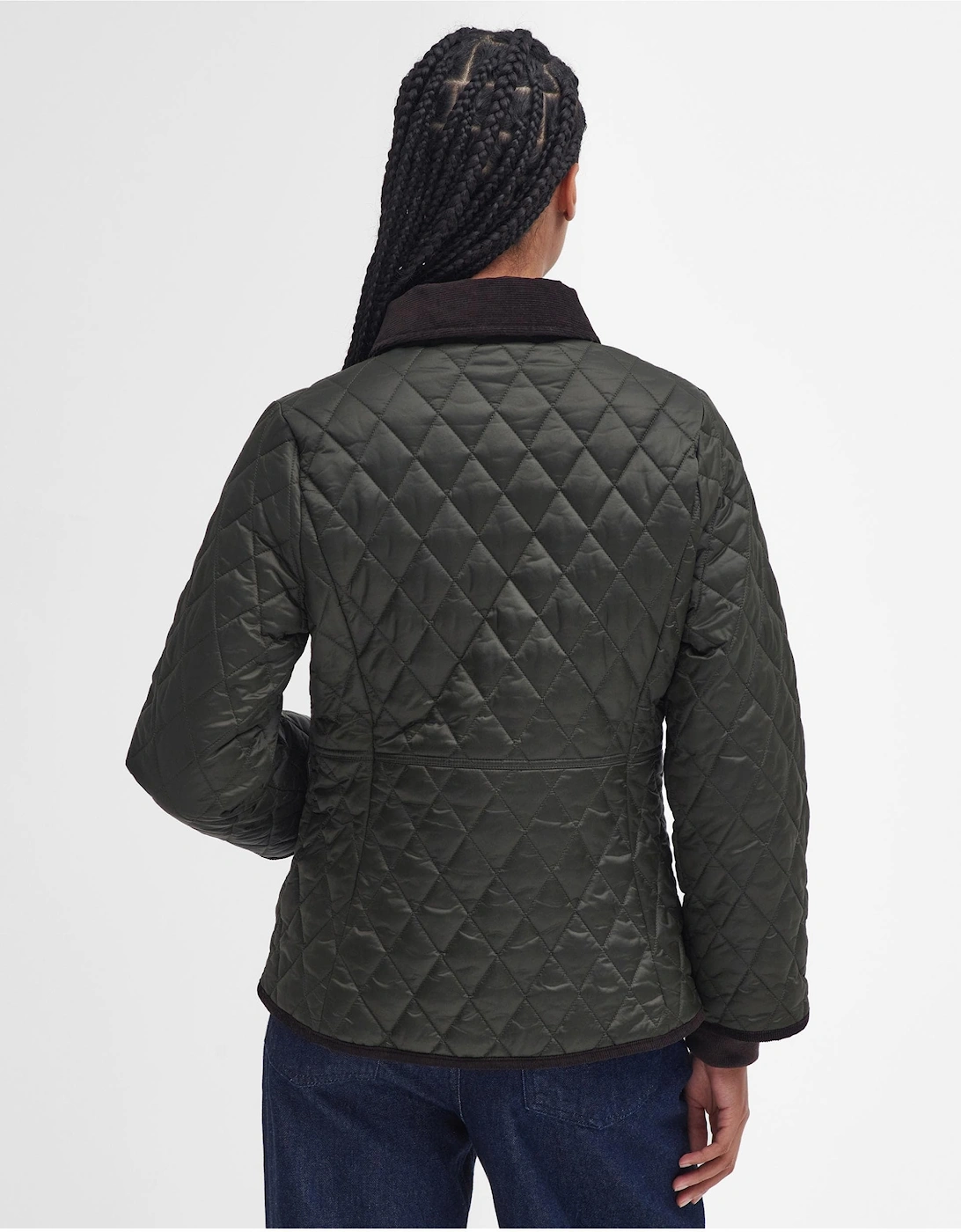 Fitted Beadnell Womens Quilted Jacket - Sage/Ancient