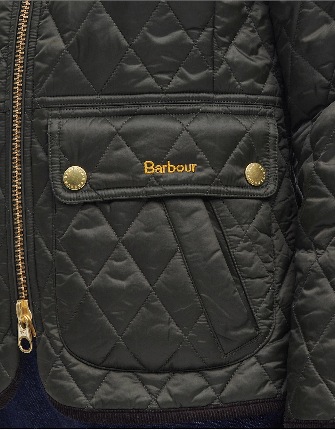 Fitted Beadnell Womens Quilted Jacket - Sage/Ancient