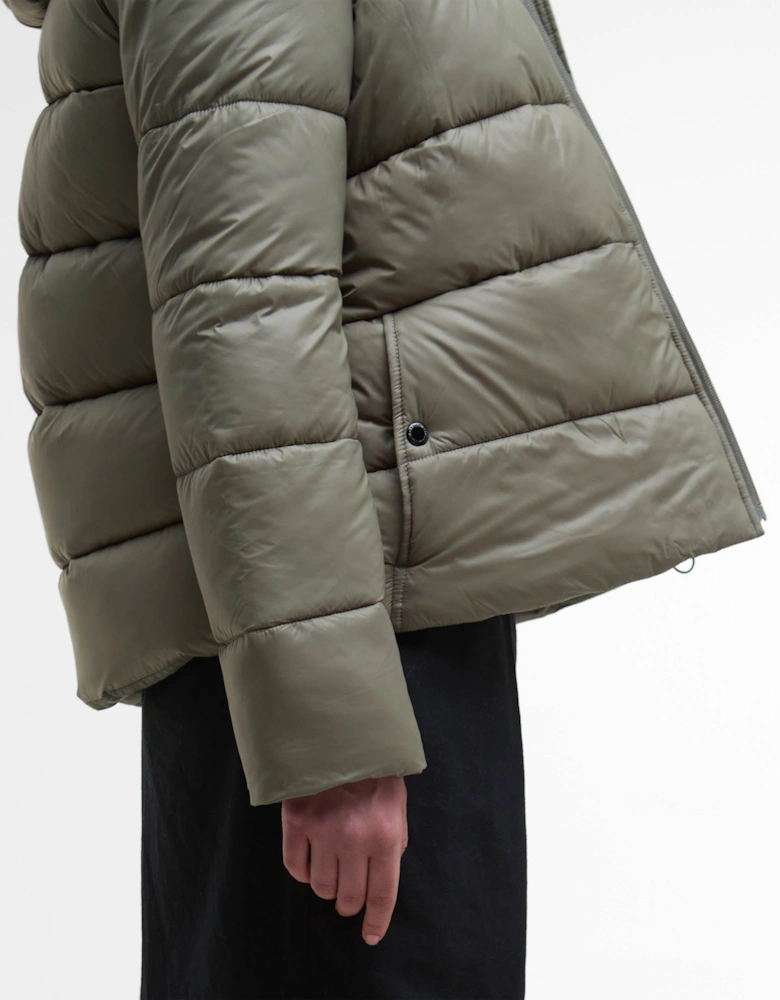 Olivios Womens Puffer Jacket - Dusky Khaki