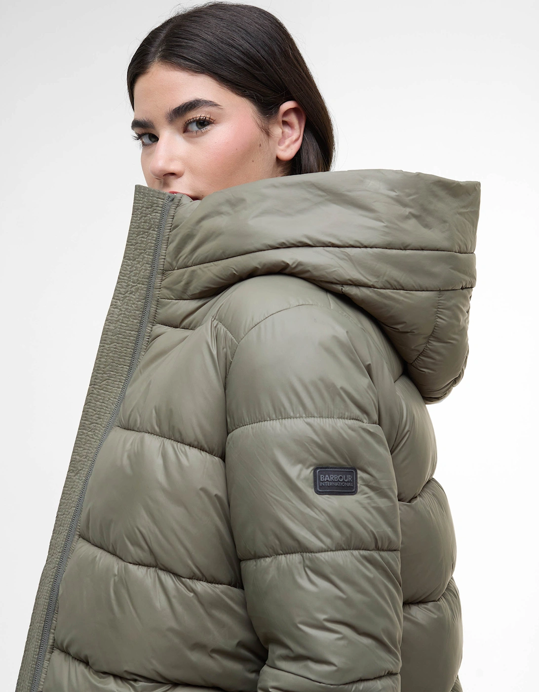 Olivios Womens Puffer Jacket - Dusky Khaki