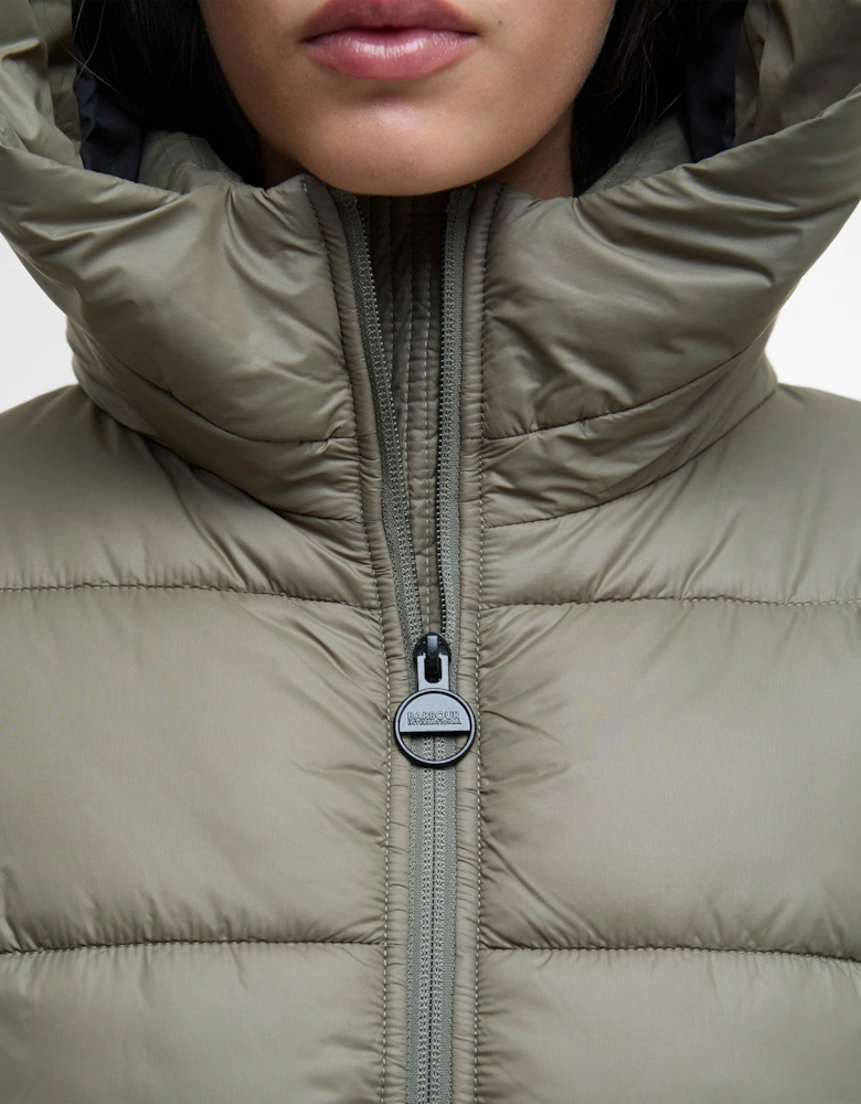 Olivios Womens Puffer Jacket - Dusky Khaki