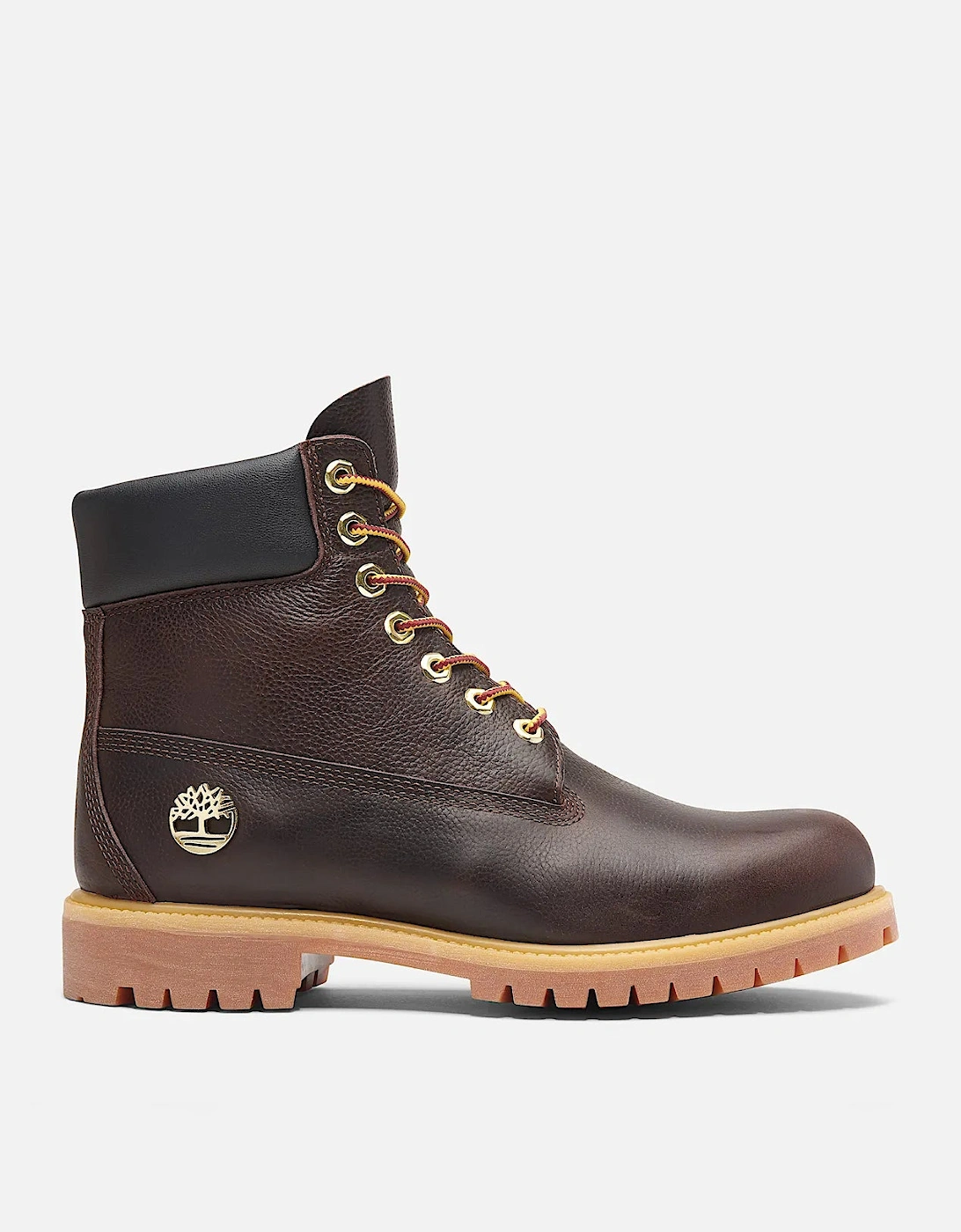 Mens Premium 6 Inch Full Grain Leather Waterproof Boot - Dark Brown/Black, 9 of 8