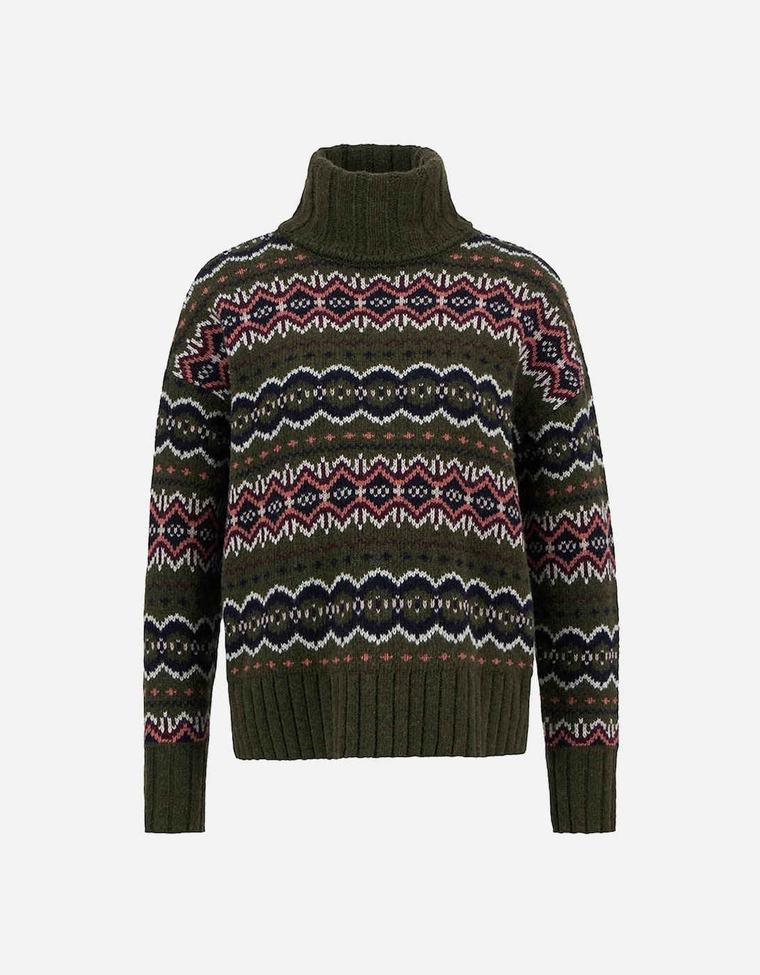 Helen Womens Knitted Jumper - Olive Multi, 2 of 1