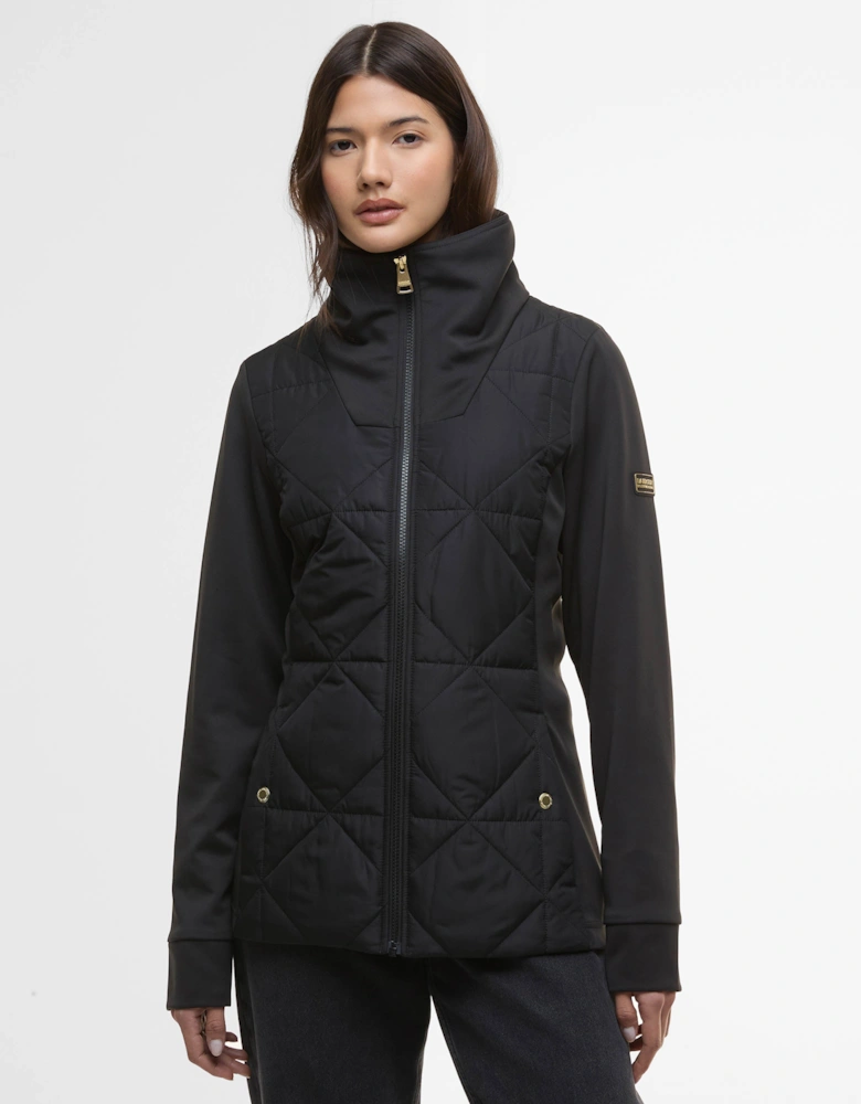Kya Womens Quilted Sweat - Black