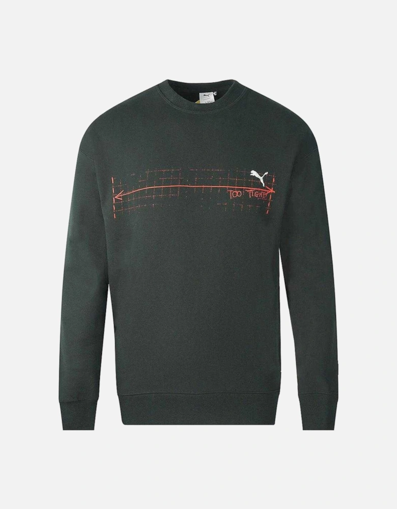 Unisex Adult Michael Lau Graphic Crew Neck Sweatshirt