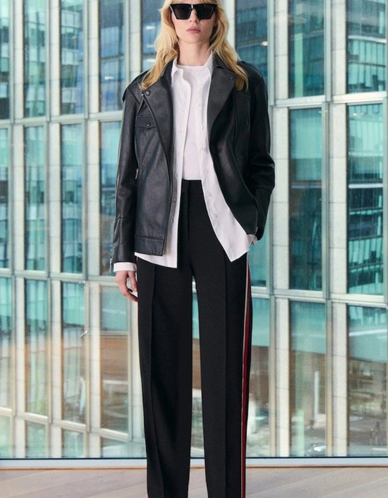 Tailored Side Stripe Straight Leg Trouser