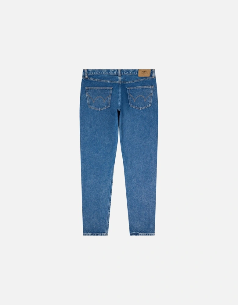 Regular Tapered Jeans – Blue Mid Light Washed