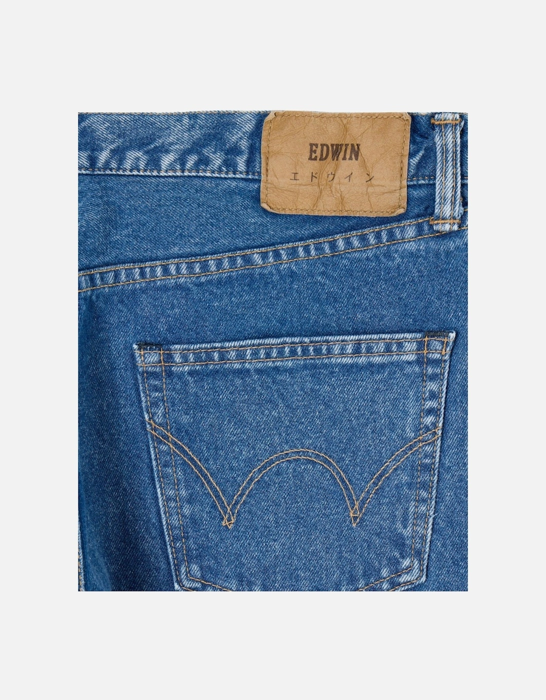 Regular Tapered Jeans – Blue Mid Light Washed