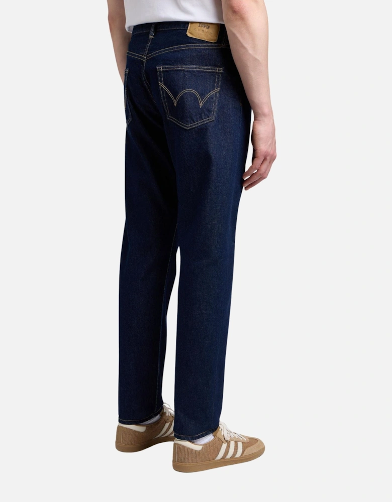 Regular Tapered Jeans – Blue Rinsed