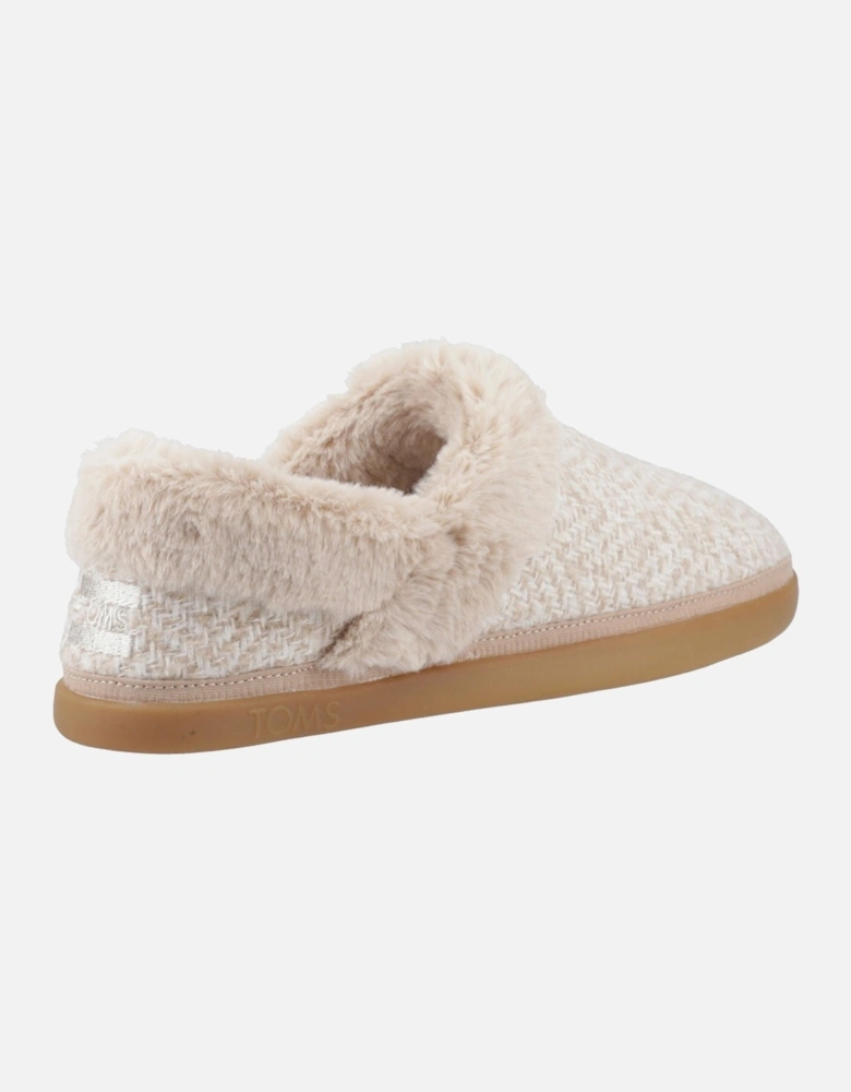 Oslo Polyester Women's Oatmeal Slippers