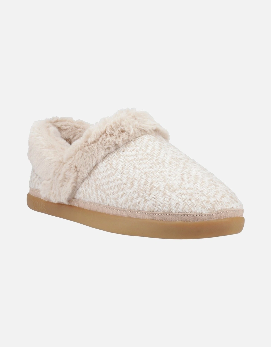 Oslo Polyester Women's Oatmeal Slippers, 6 of 5
