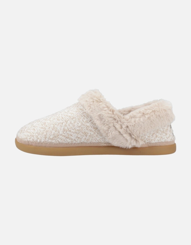Oslo Polyester Women's Oatmeal Slippers