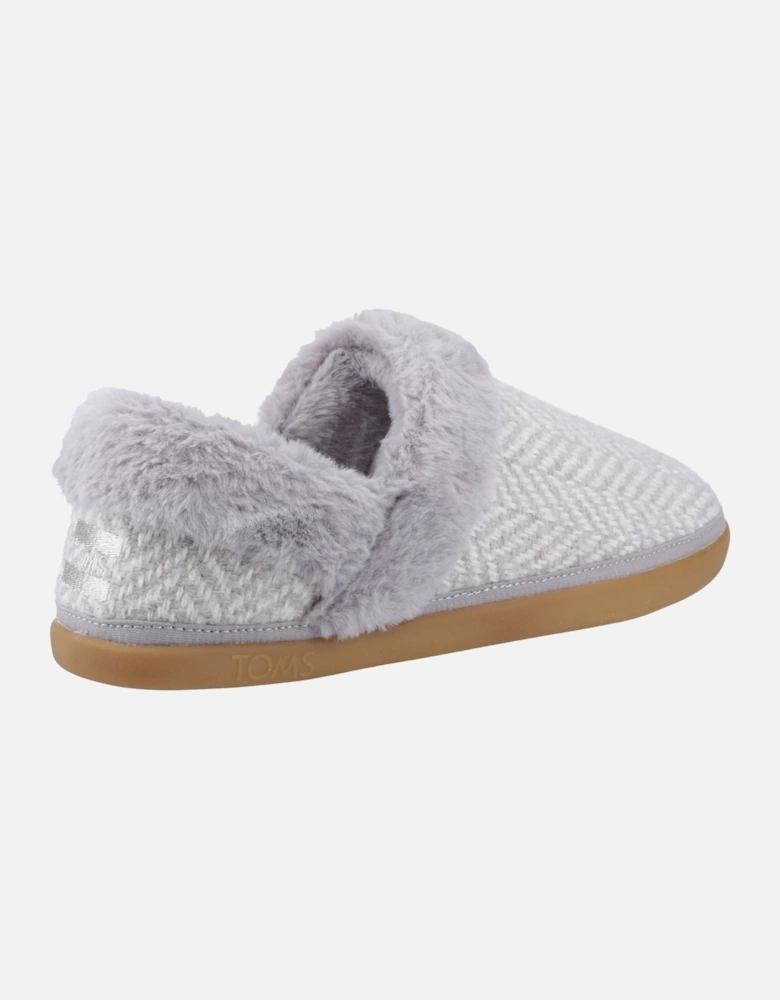 Oslo Polyester Women's Drizzle Grey Slippers