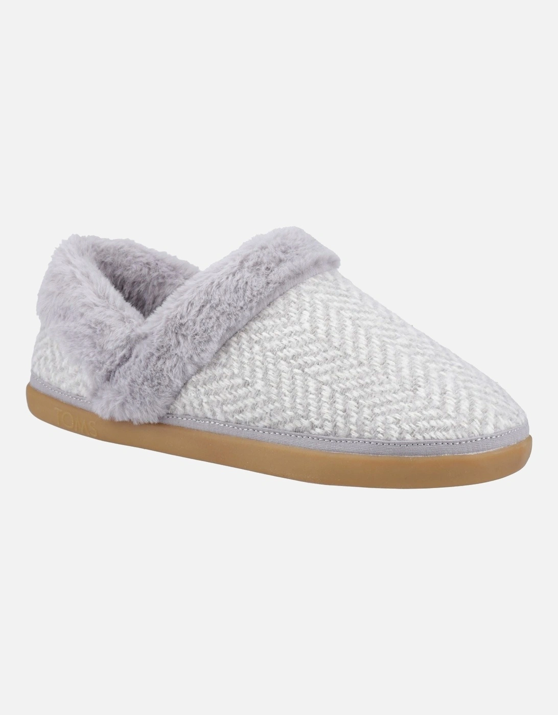Oslo Polyester Women's Drizzle Grey Slippers, 6 of 5