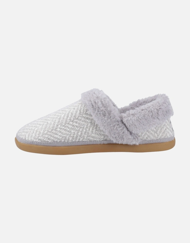Oslo Polyester Women's Drizzle Grey Slippers