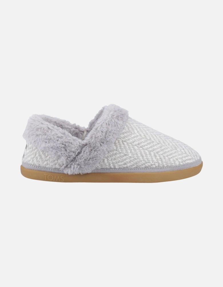 Oslo Polyester Women's Drizzle Grey Slippers