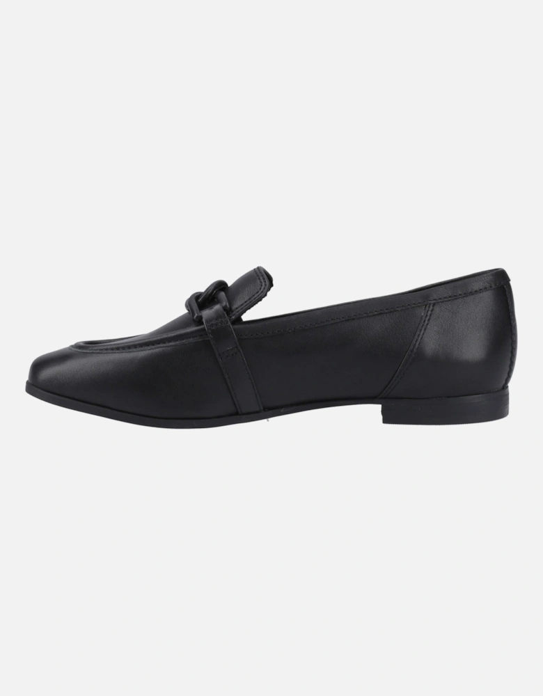 Lynette Leather Women's Black Loafers